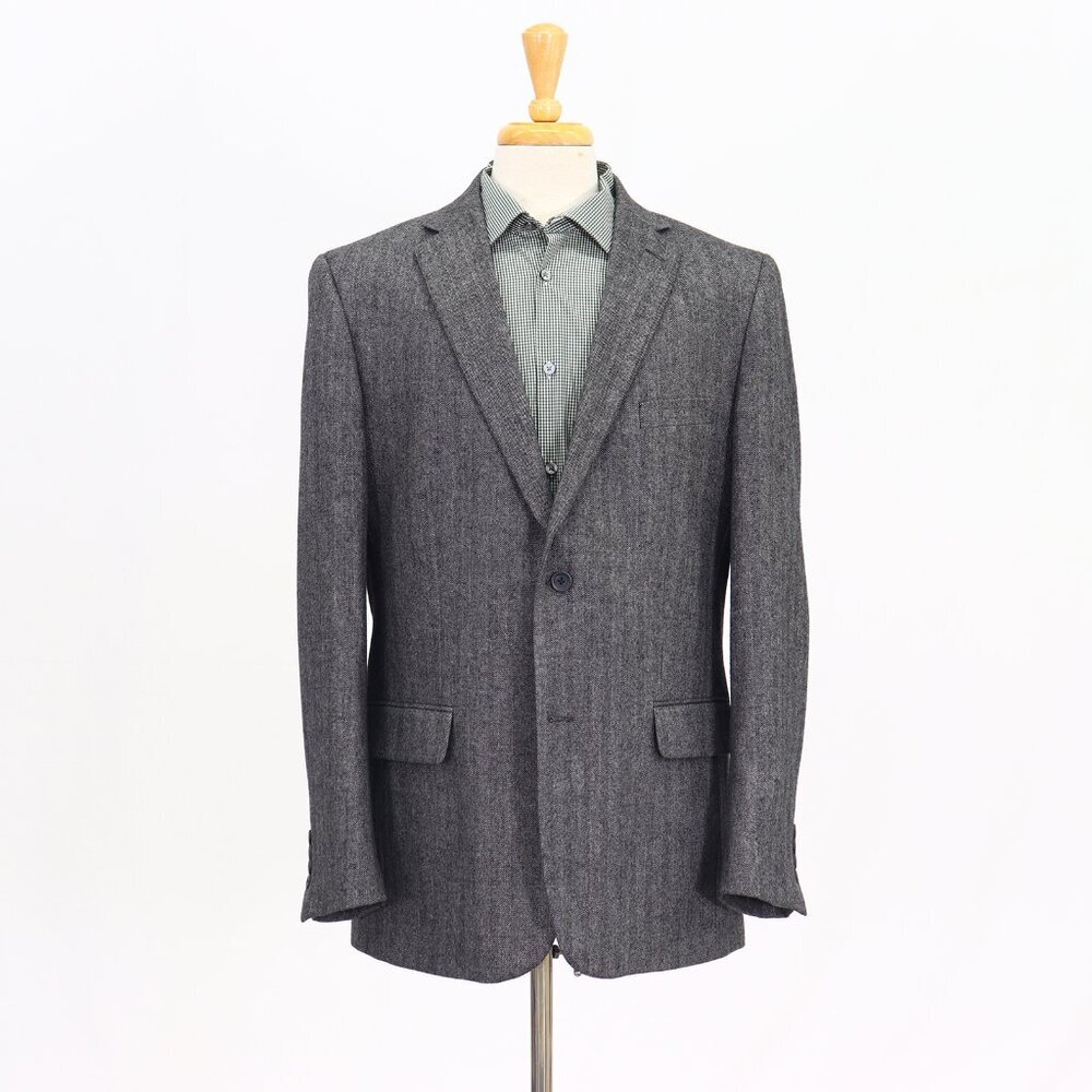 Club Room 42L Gray HB 2-Button Sport Coat Blazer Jacket T335
